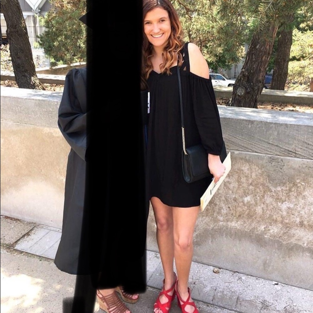 Black cut out dress
